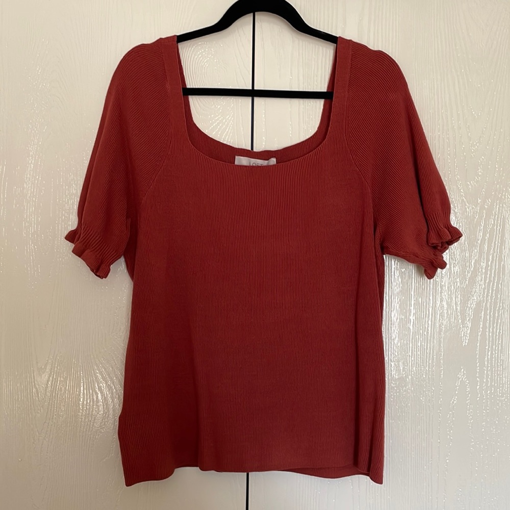 NWT Loft Square Neckline Top, XXL